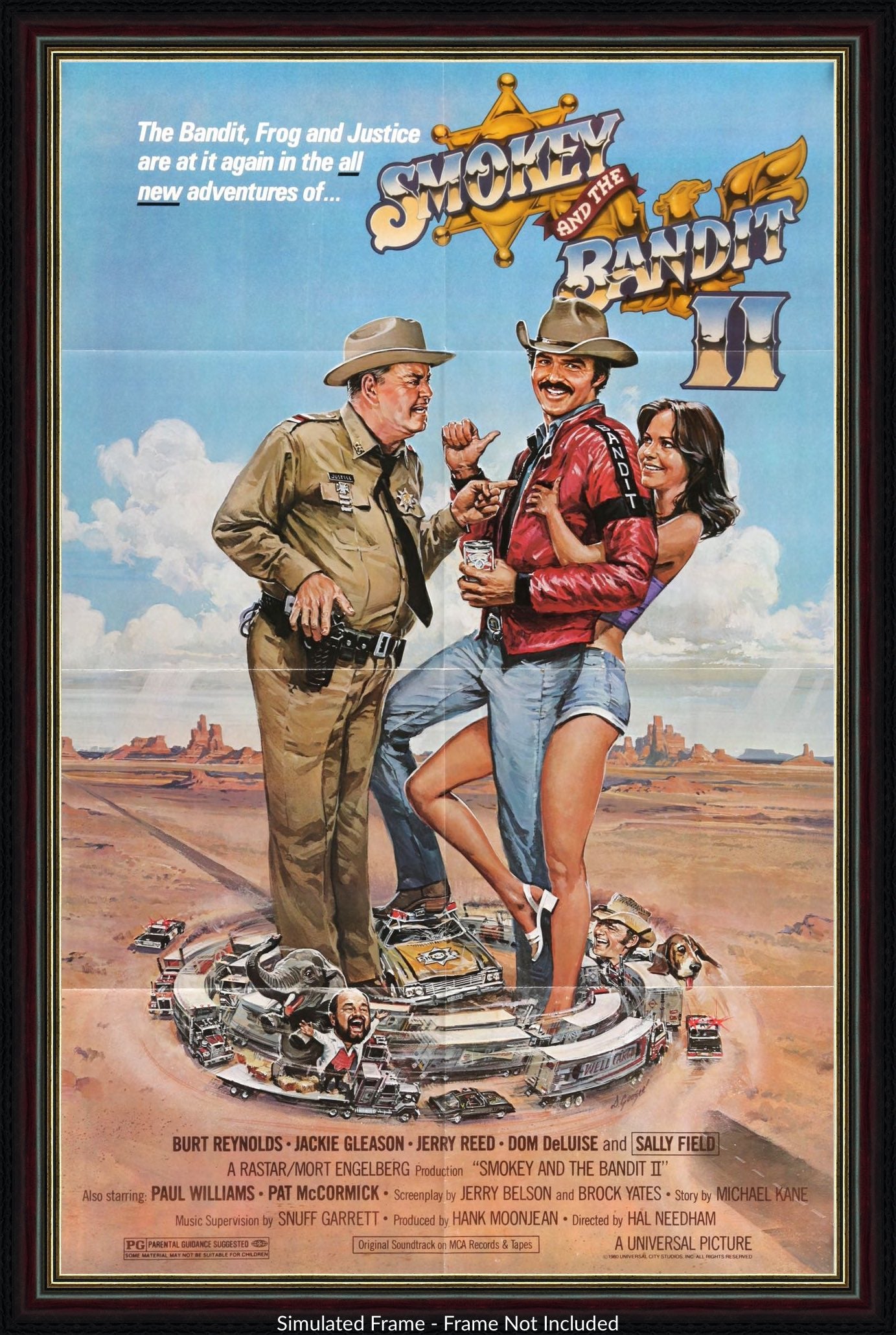 Smokey and the Bandit II (1980) original movie poster for sale at Original Film Art