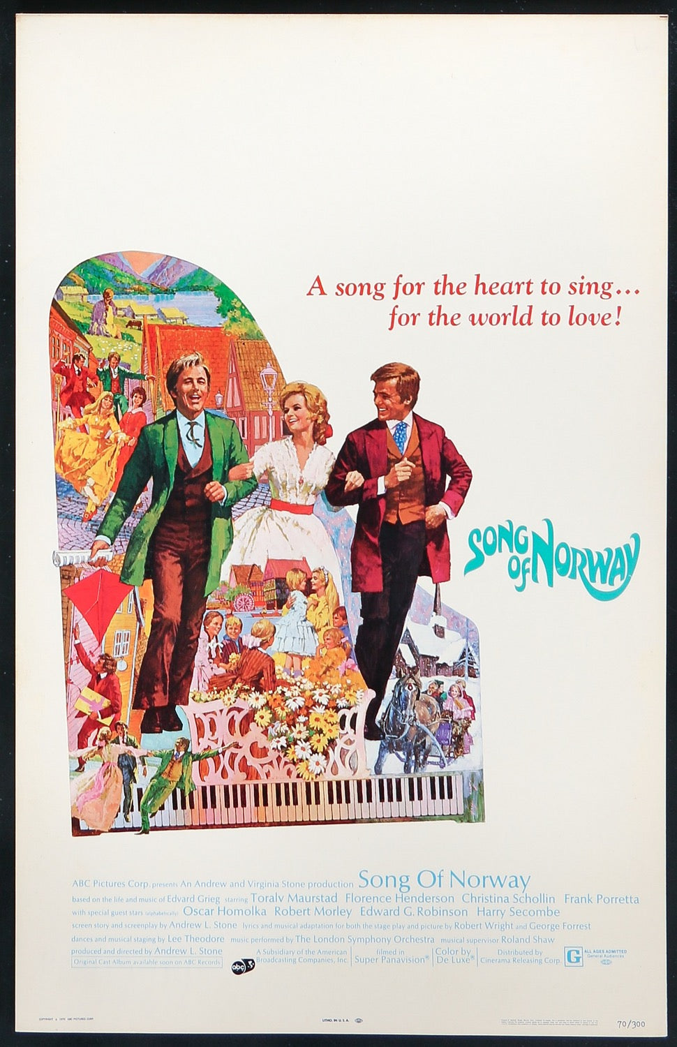 Song of Norway (1970) original movie poster for sale at Original Film Art - Vintage Movie Posters