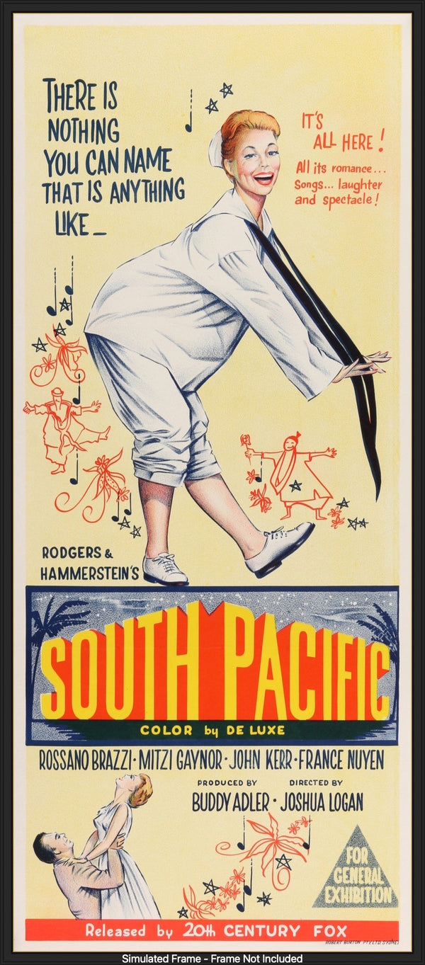 映画 ”SOUTH PACIFIC”のポスター 新品未使用のものです！ South Pacific (1958) Original Australian Movie Poster - Original