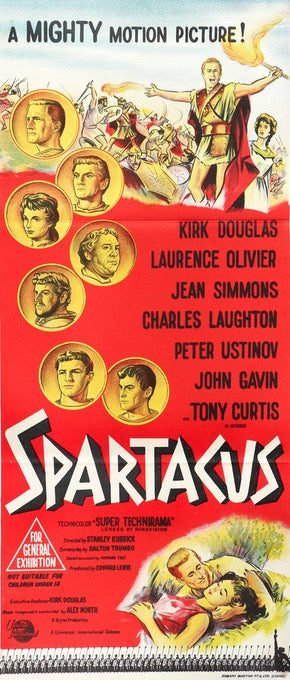 Spartacus (1960) original movie poster for sale at Original Film Art