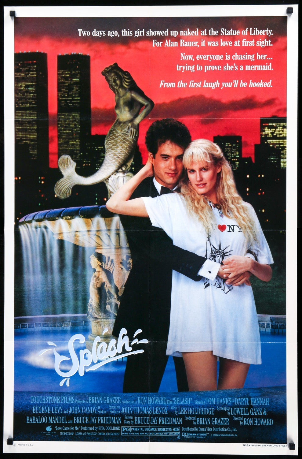 Splash (1984) original movie poster for sale at Original Film Art - Vintage Movie Posters