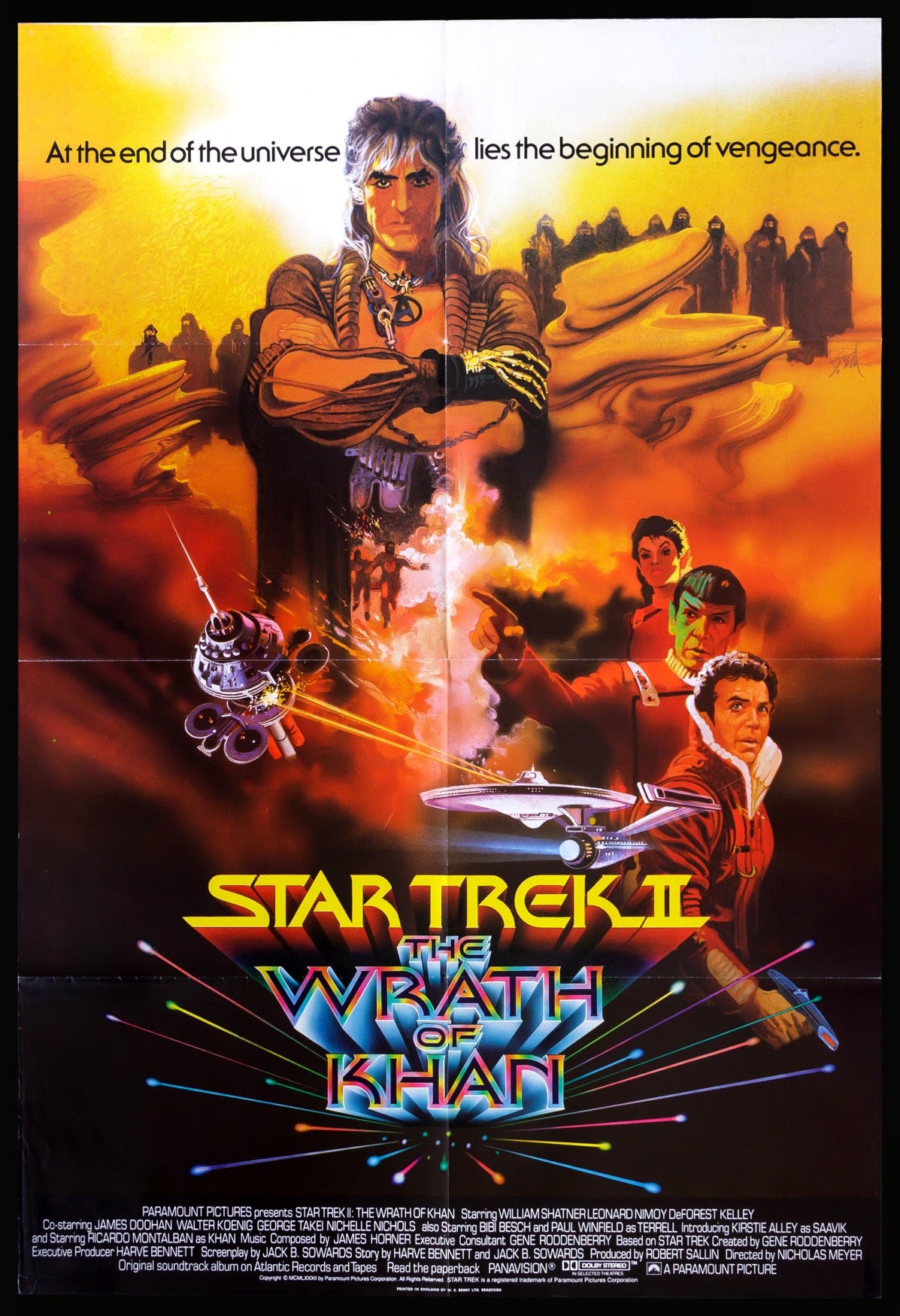 Star Trek II: The Wrath of Khan (1982) original movie poster for sale at Original Film Art - Vintage Movie Posters