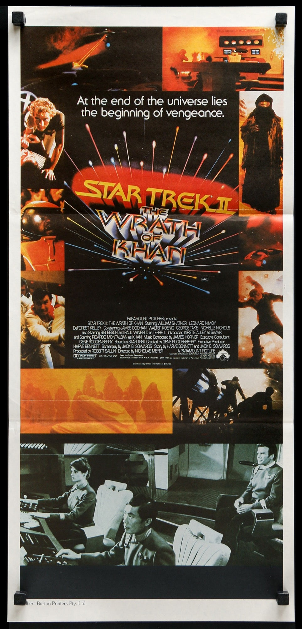 Star Trek II: The Wrath of Khan (1982) original movie poster for sale at Original Film Art - Vintage Movie Posters