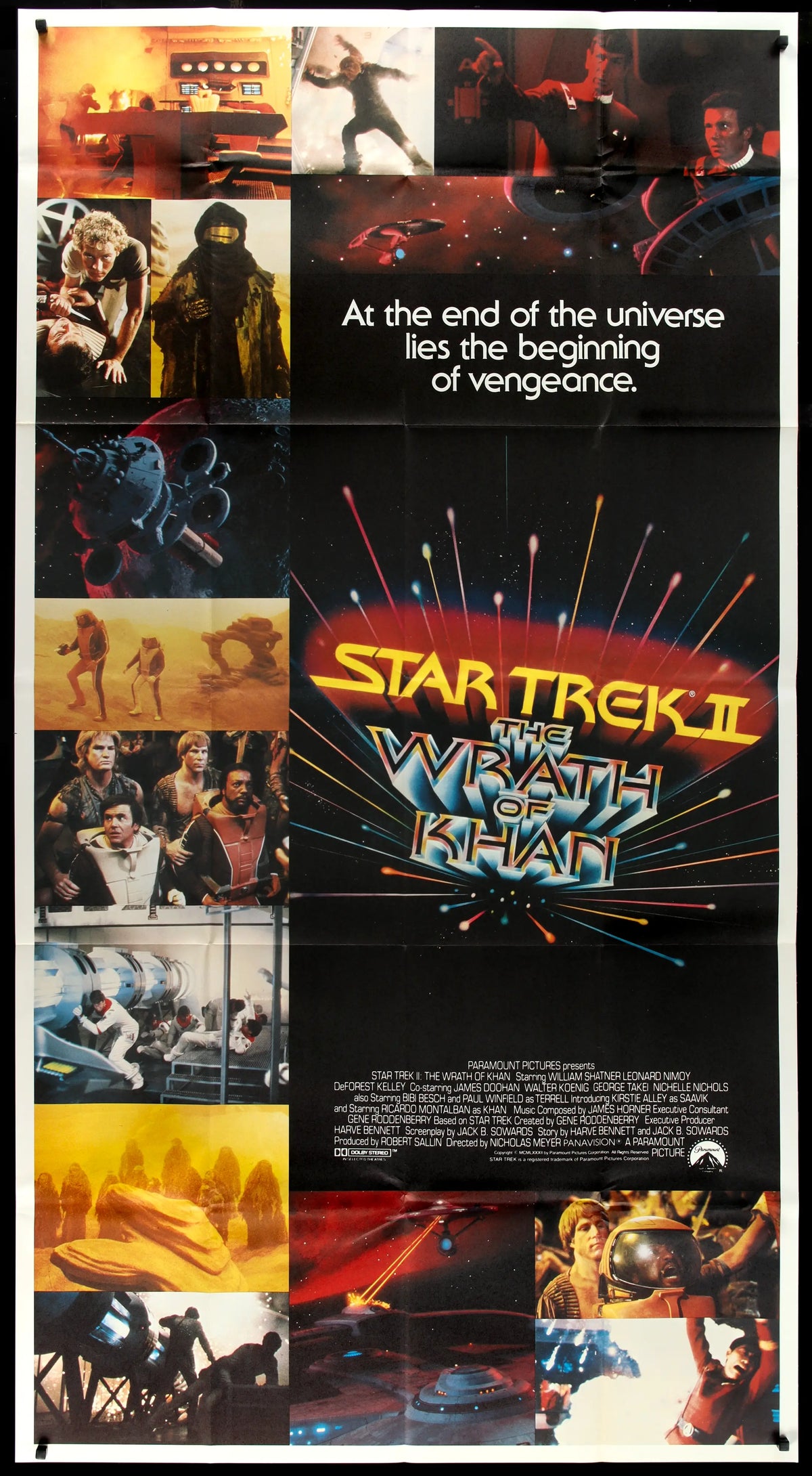Star Trek II: The Wrath of Khan (1982) original movie poster for sale at Original Film Art - Vintage Movie Posters