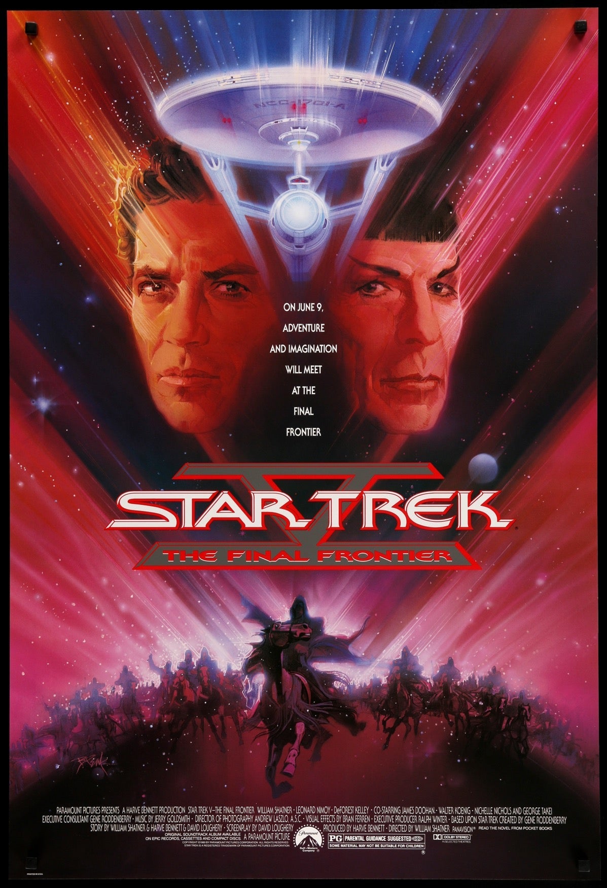 Star Trek V: The Final Frontier (1989) original movie poster for sale at Original Film Art