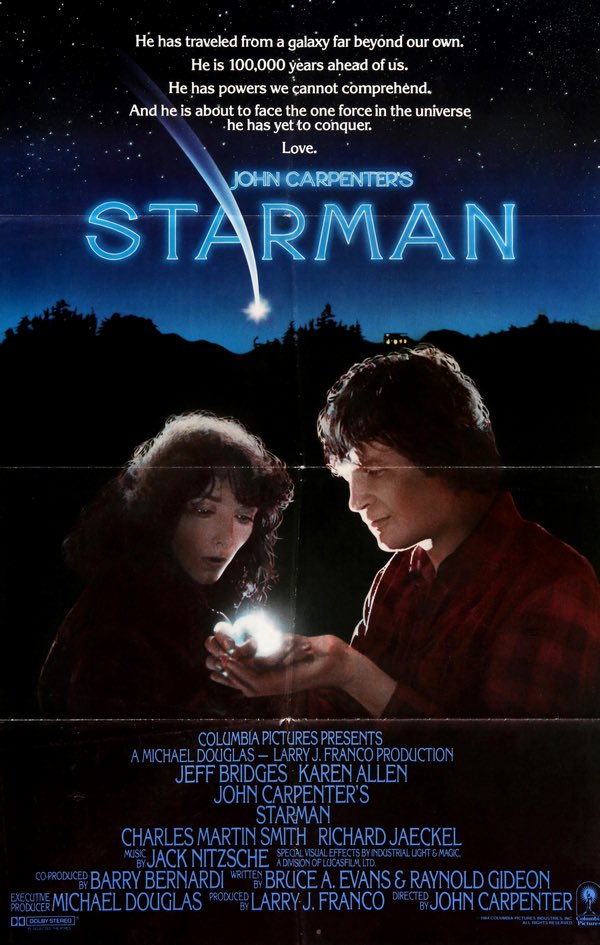 Starman (1984) original movie poster for sale at Original Film Art - Vintage Movie Posters
