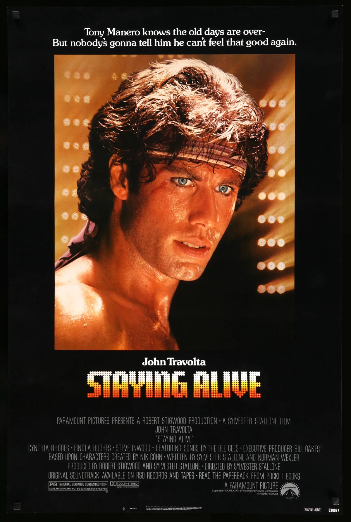 Staying Alive (1983) original movie poster for sale at Original Film Art - Vintage Movie Posters