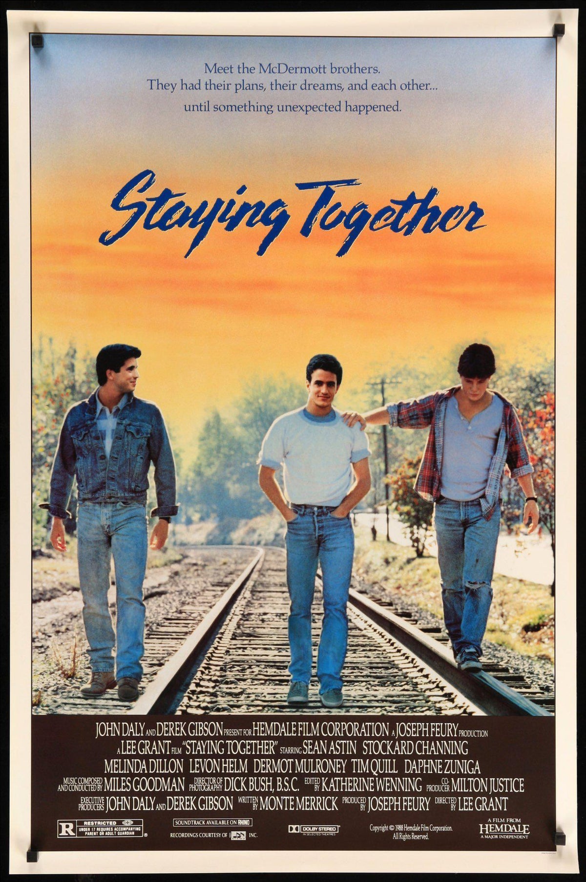 Staying Together (1989) original movie poster for sale at Original Film Art - Vintage Movie Posters
