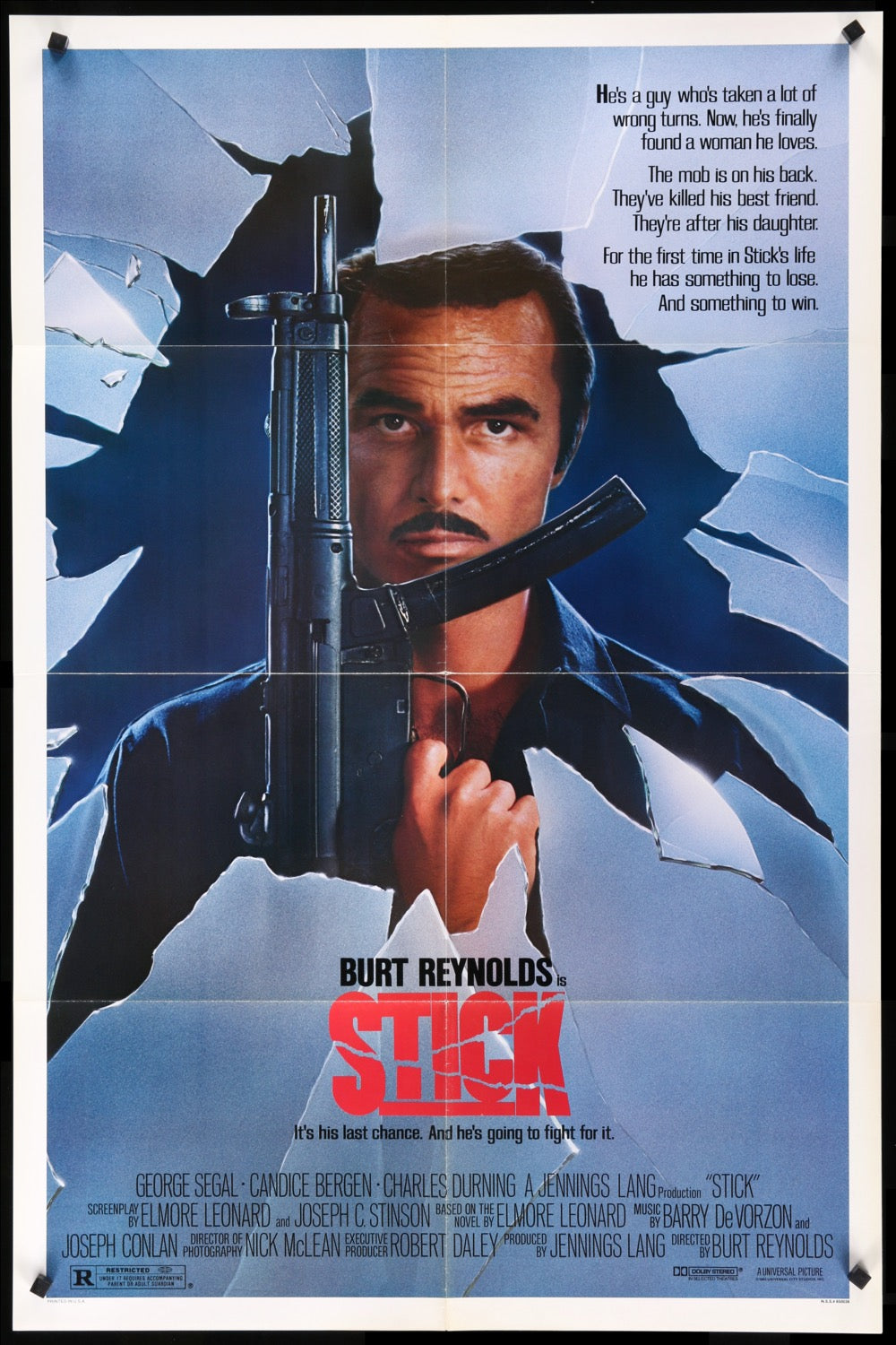 Stick (1985) original movie poster for sale at Original Film Art