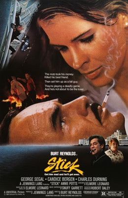 Stick (1985) original movie poster for sale at Original Film Art - Vintage Movie Posters