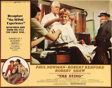 Movie Poster - Sting (1973) R77 Lobby Card #4  - Original Film Art - Vintage Movie Posters