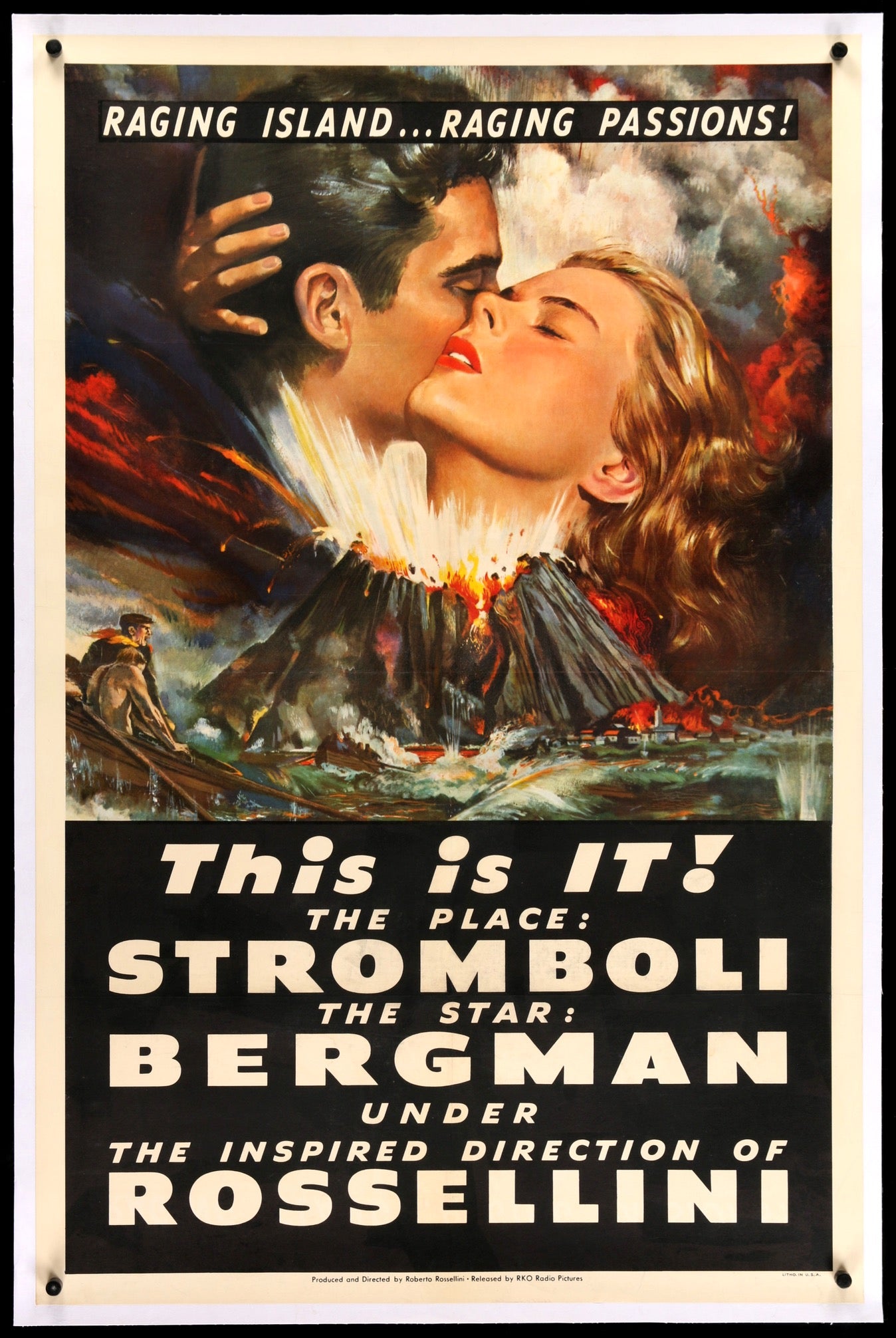 Stromboli (1950) original movie poster for sale at Original Film Art - Vintage Movie Posters