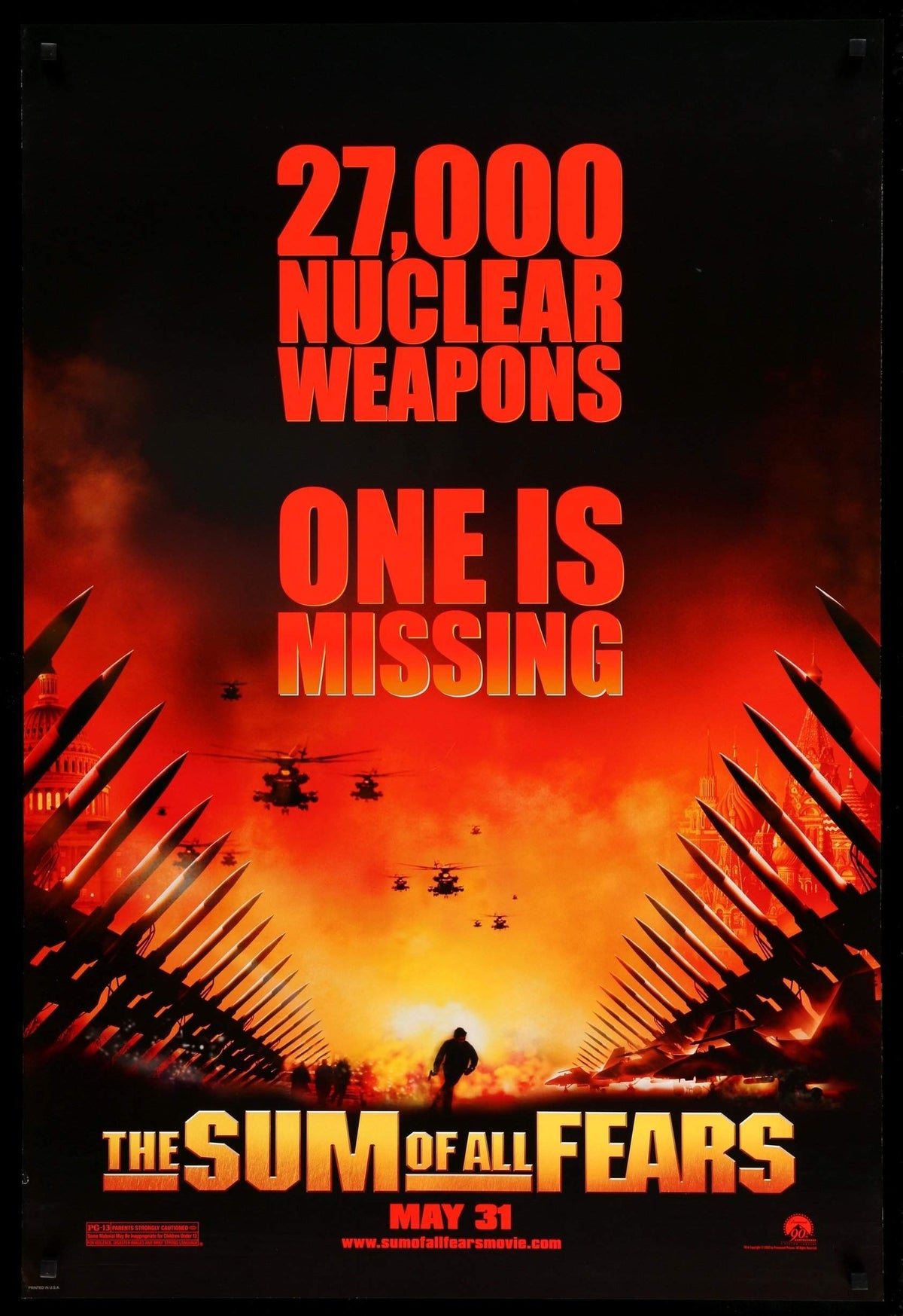 Sum of All Fears (2002) original movie poster for sale at Original Film Art - Vintage Movie Posters