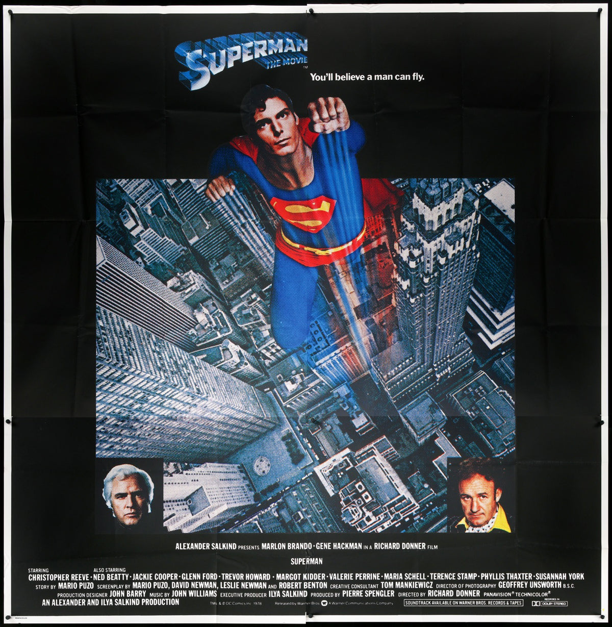 Superman: The Movie (1978) original movie poster for sale at Original Film Art - Vintage Movie Posters