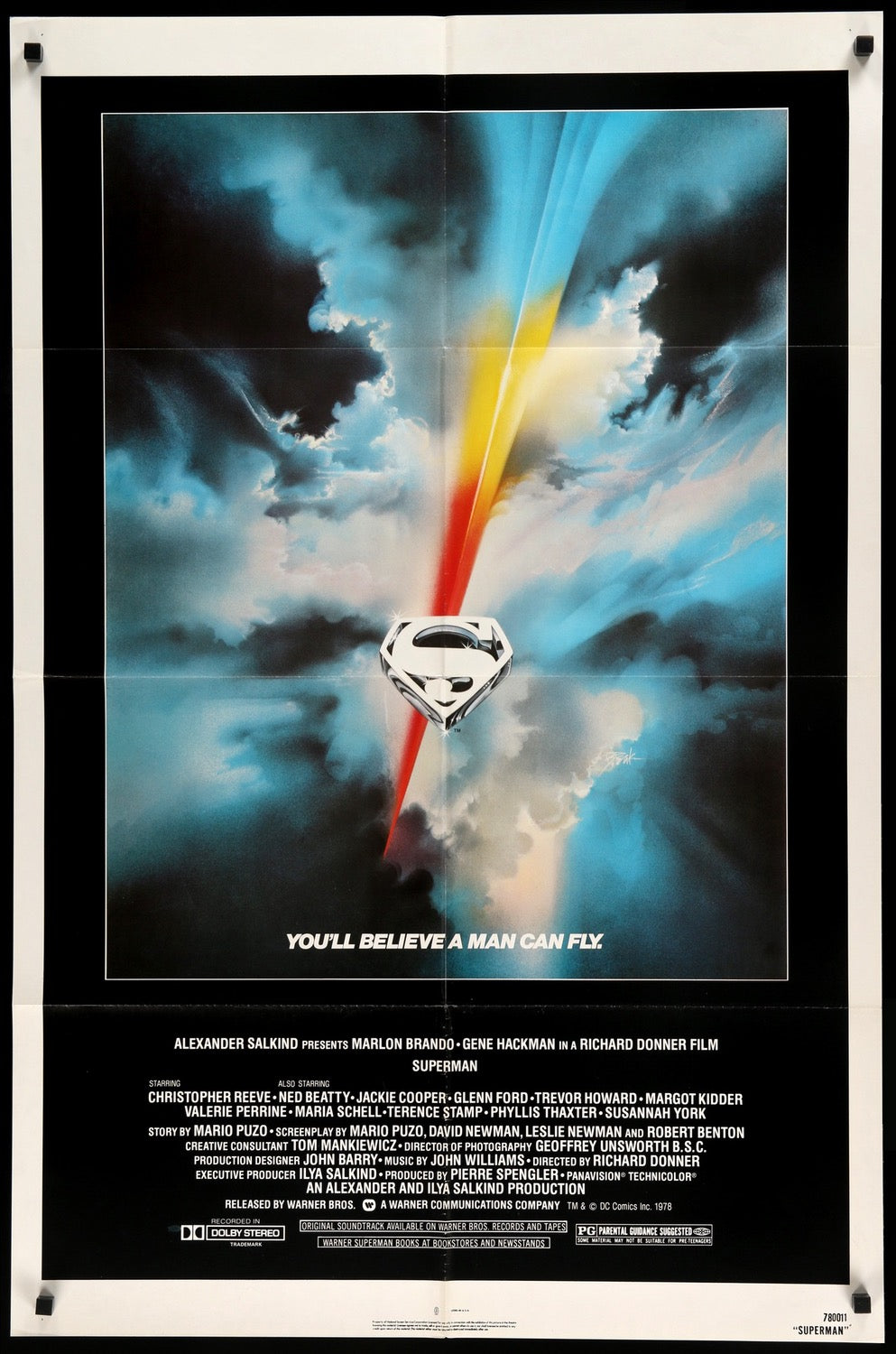 Superman: The Movie (1978) original movie poster for sale at Original Film Art - Vintage Movie Posters