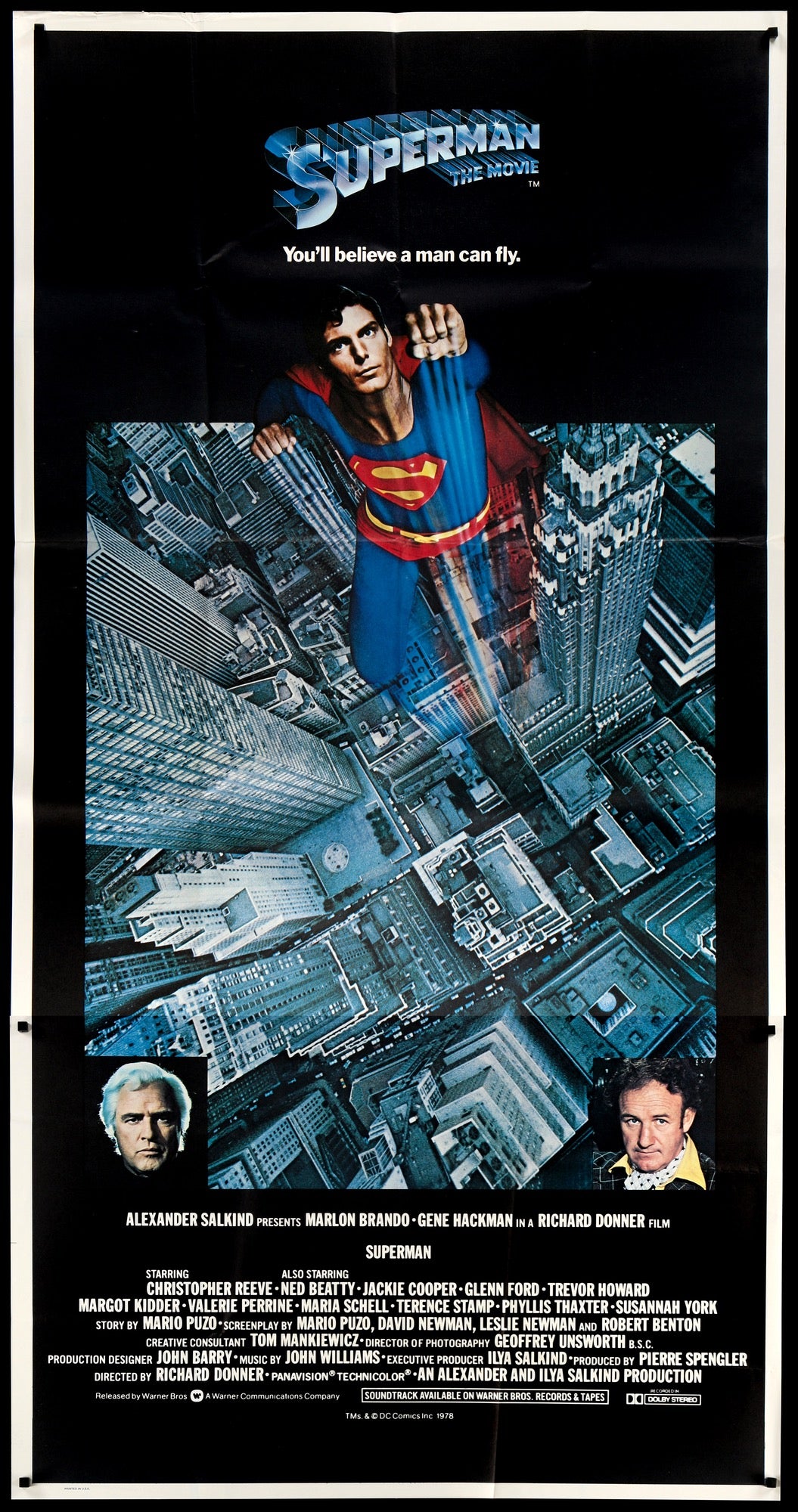 Superman: The Movie (1978) original movie poster for sale at Original Film Art - Vintage Movie Posters