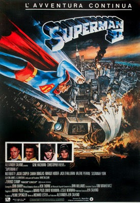 Superman II (1980) original movie poster for sale at Original Film Art - Vintage Movie Posters