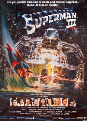Superman III (1983) original movie poster for sale at Original Film Art - Vintage Movie Posters