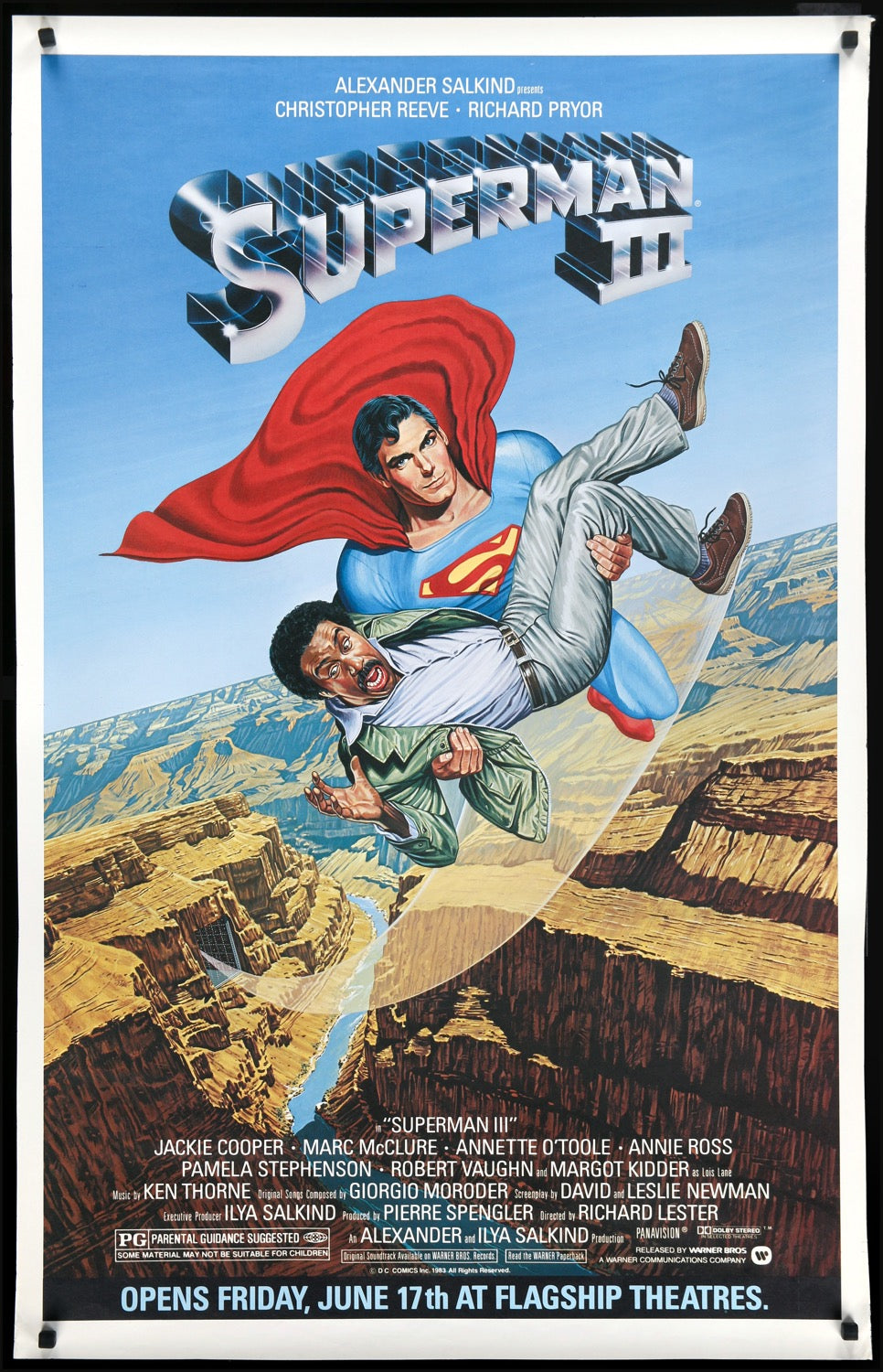 Superman III (1983) original movie poster for sale at Original Film Art - Vintage Movie Posters