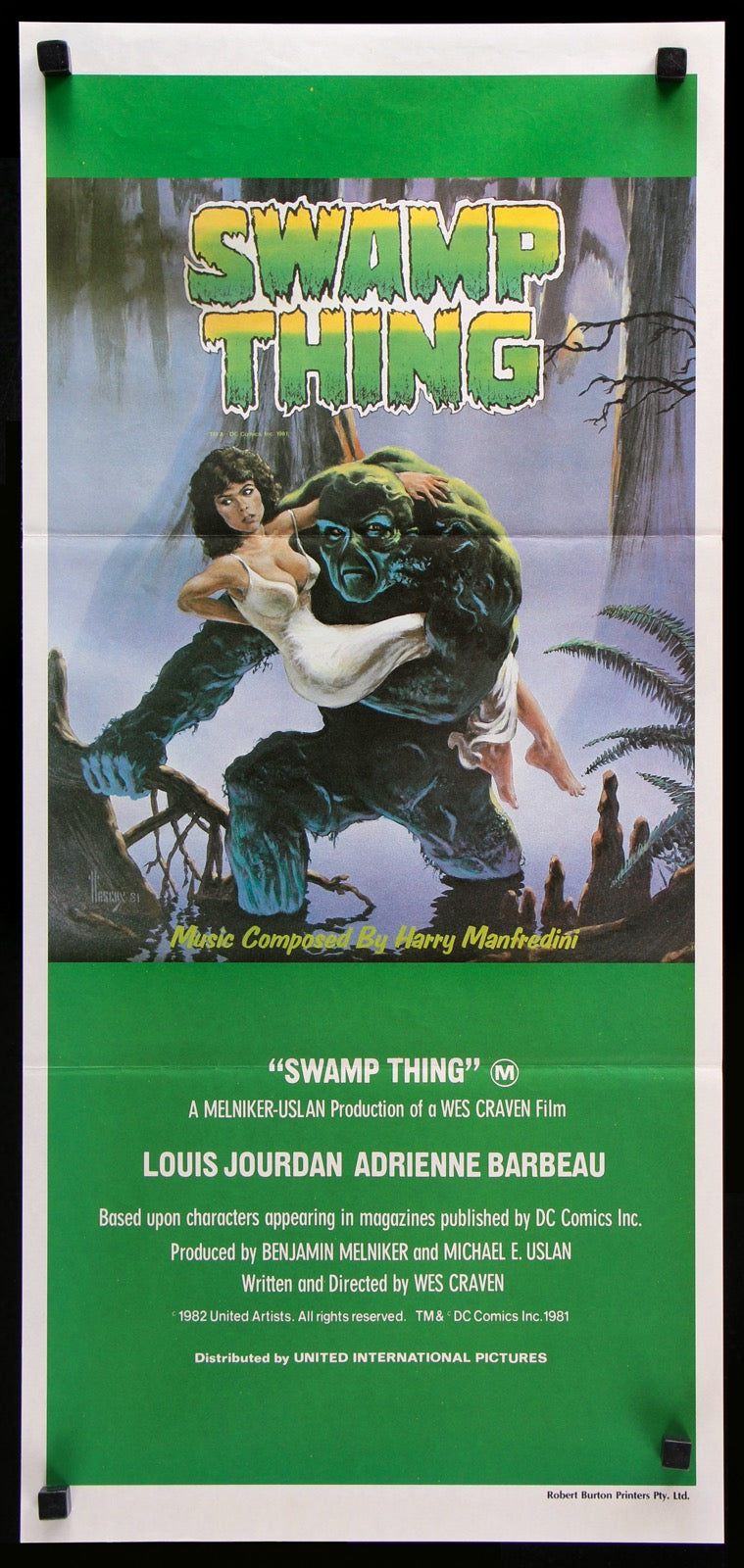 Swamp Thing (1982) original movie poster for sale at Original Film Art - Vintage Movie Posters