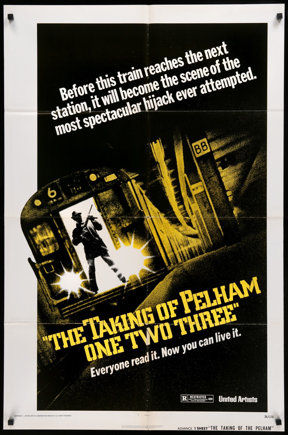 Taking of Pelham One Two Three (1974) original movie poster for sale at Original Film Art - Vintage Movie Posters