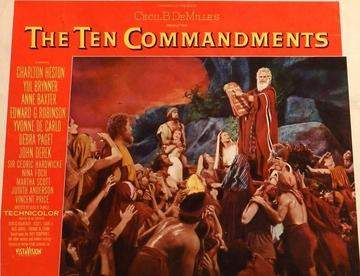 Ten Commandments (1956) Lobby Card original movie poster for sale at Original Film Art - Vintage Movie Posters