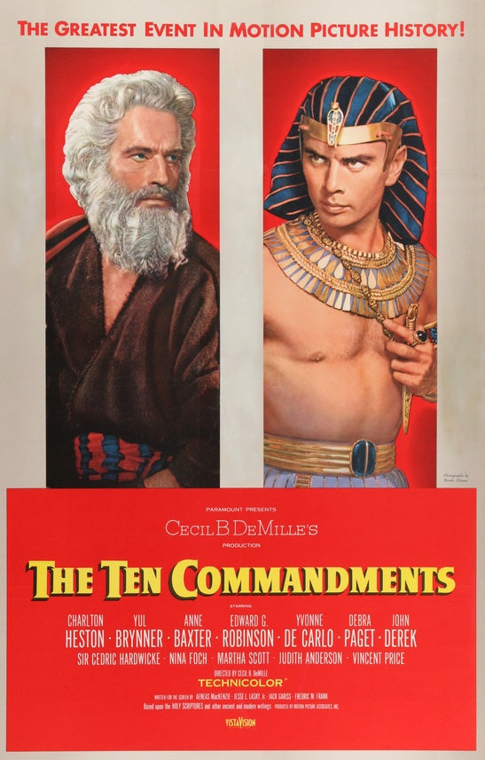 Ten Commandments (1956) original movie poster for sale at Original Film Art - Vintage Movie Posters