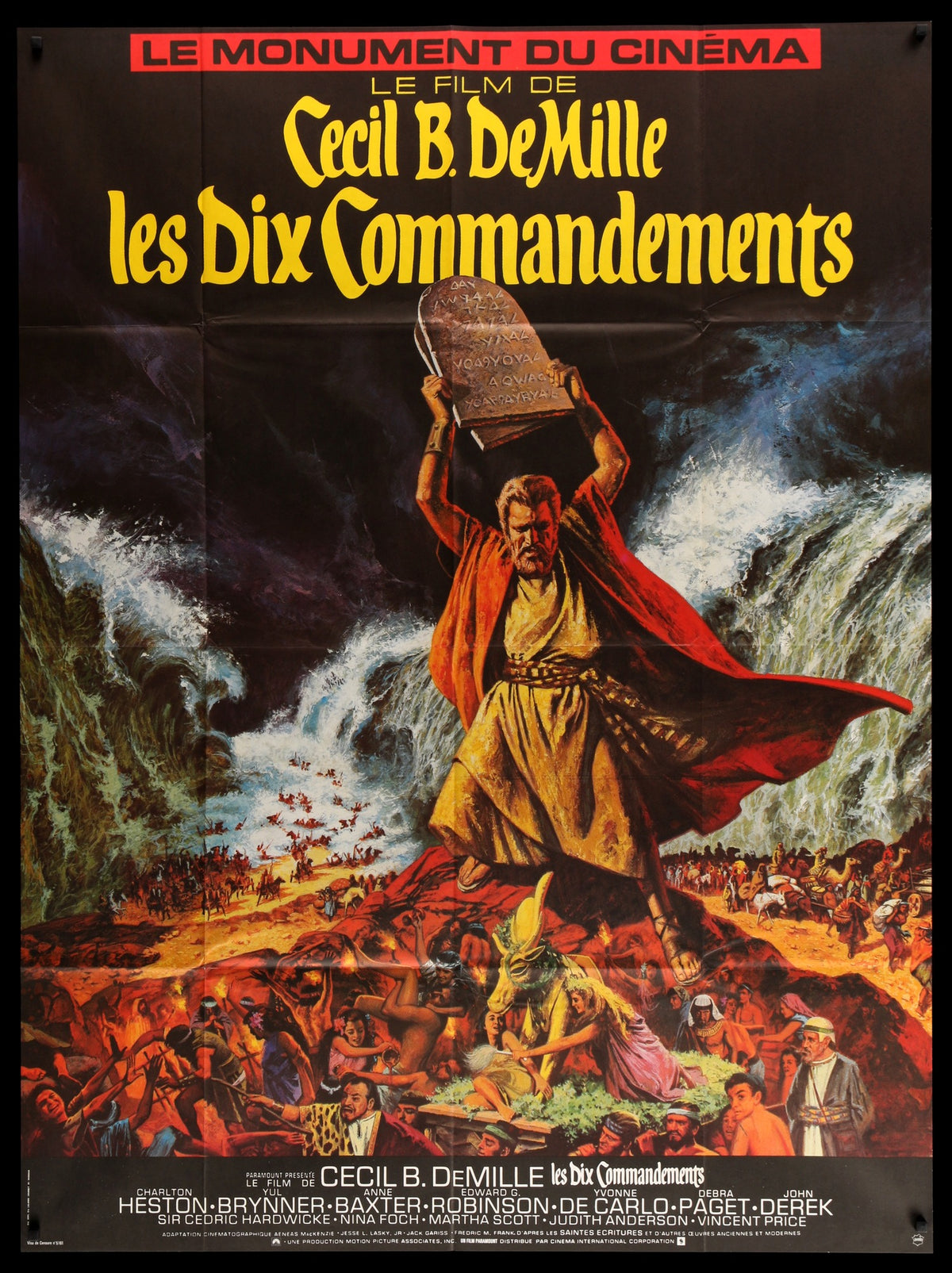 Ten Commandments (1956) original movie poster for sale at Original Film Art - Vintage Movie Posters