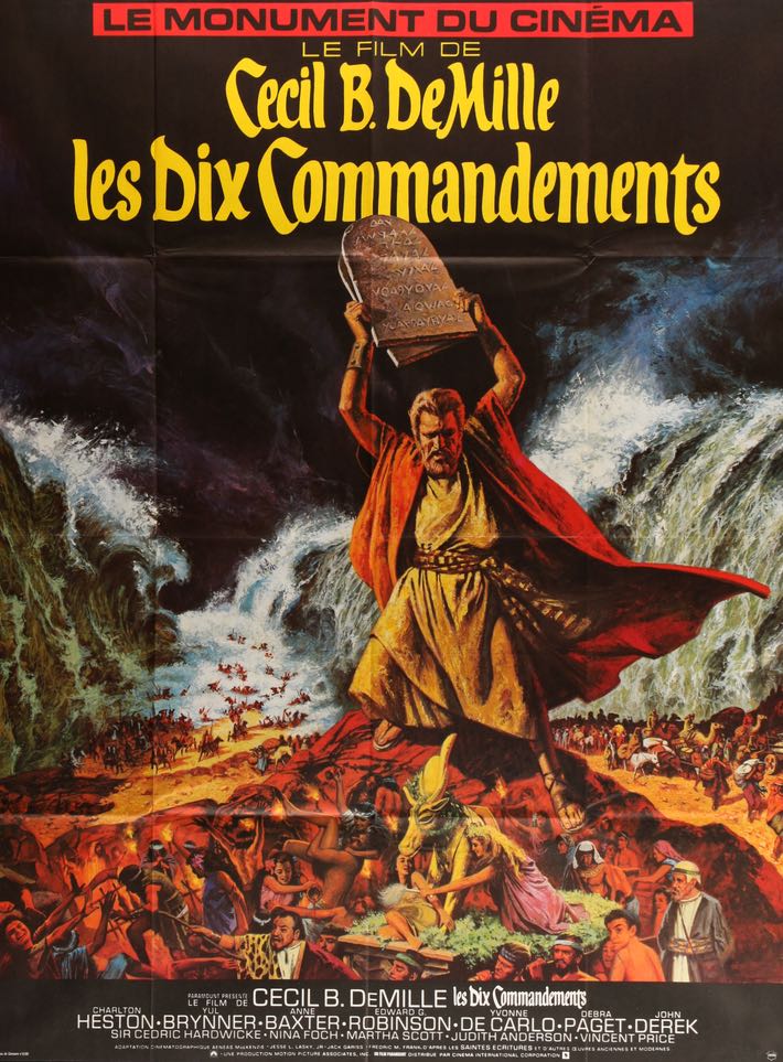 Ten Commandments (1956) original movie poster for sale at Original Film Art - Vintage Movie Posters
