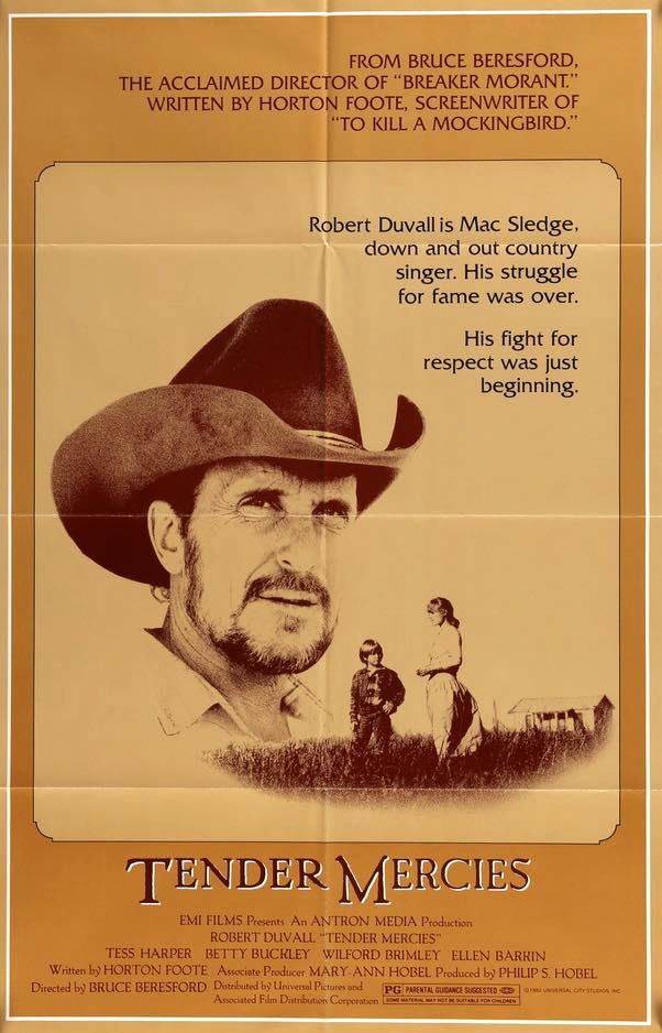 Tender Mercies (1983) original movie poster for sale at Original Film Art - Vintage Movie Posters