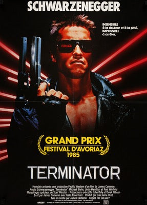 Terminator (1984) original movie poster for sale at Original Film Art - Vintage Movie Posters