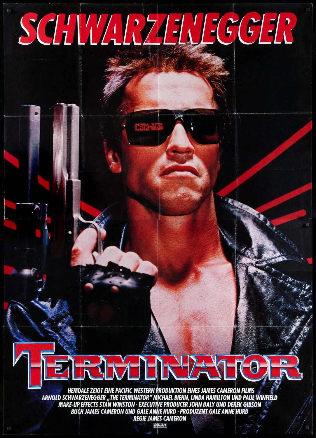Terminator (1984) original movie poster for sale at Original Film Art - Vintage Movie Posters