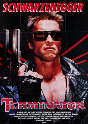 Terminator (1984) original movie poster for sale at Original Film Art - Vintage Movie Posters