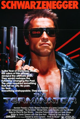 Terminator (1984) original movie poster for sale at Original Film Art - Vintage Movie Posters