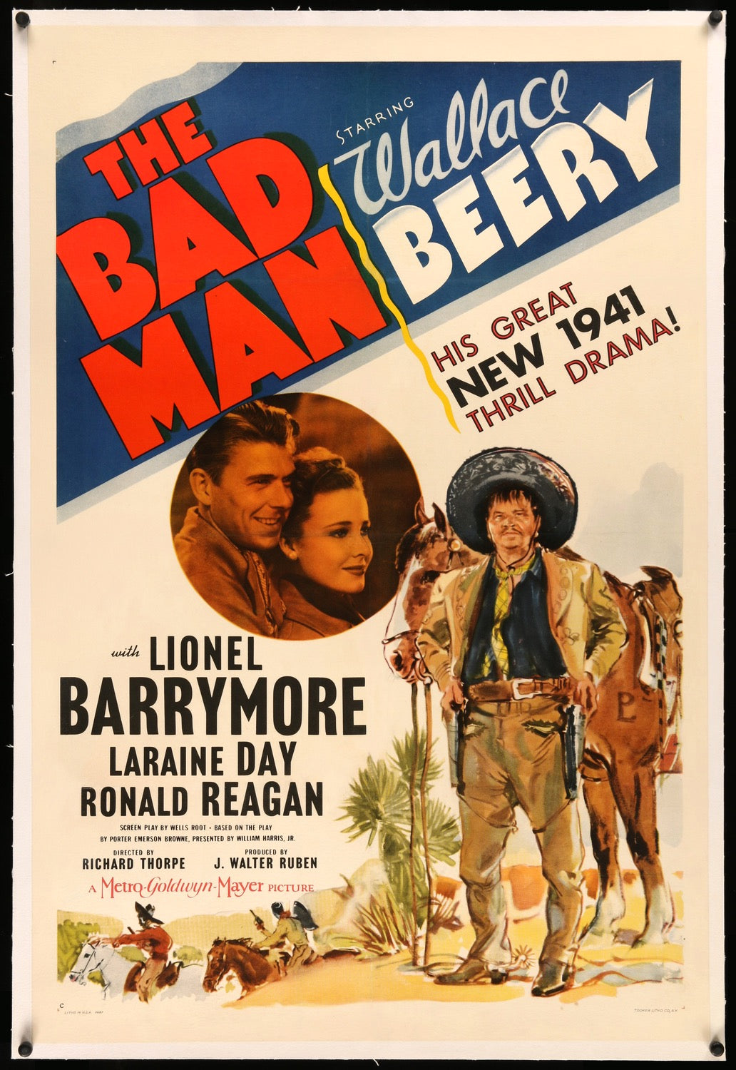 Bad Man (1941) original movie poster for sale at Original Film Art