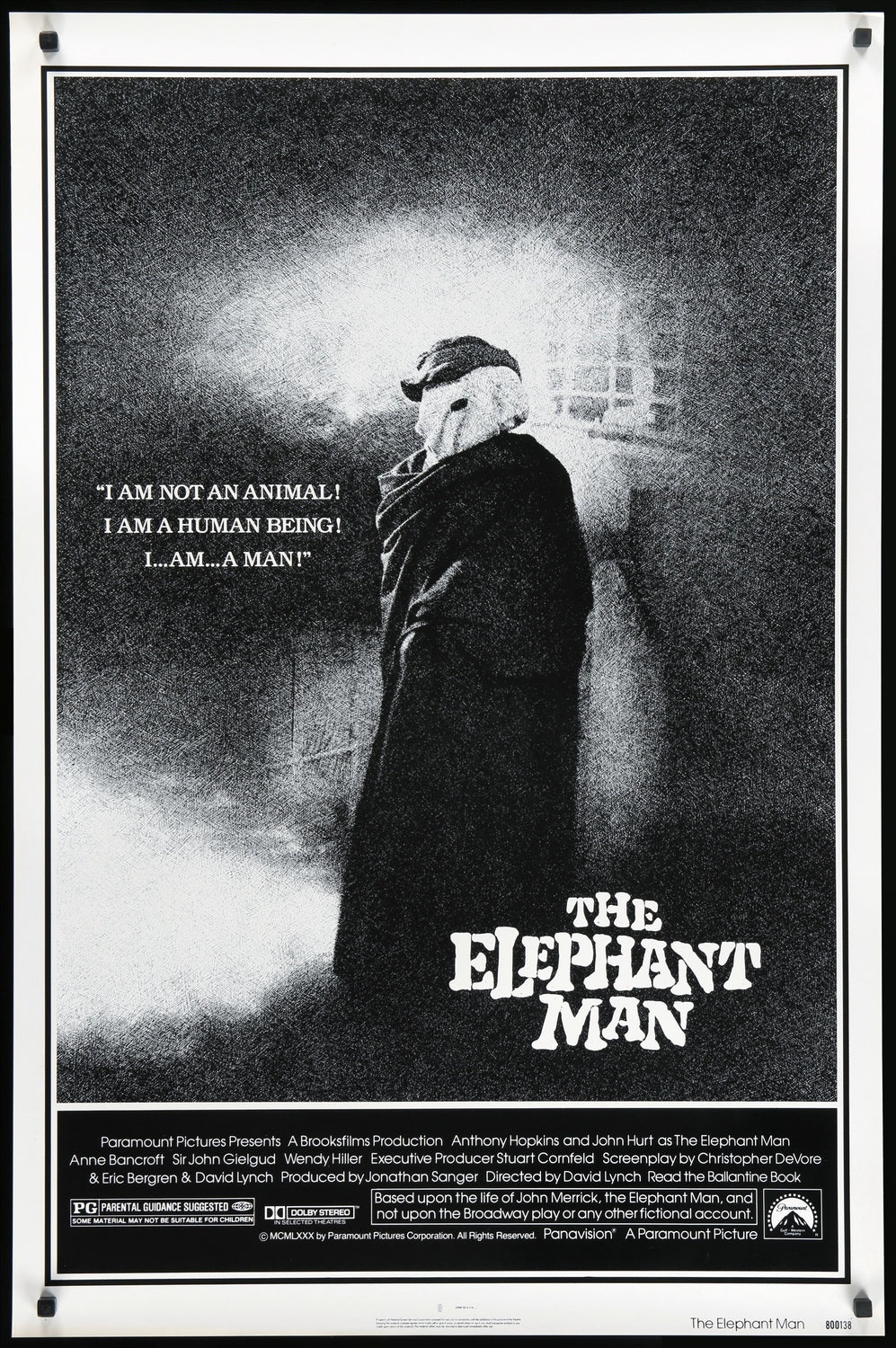 Elephant Man (1980) original movie poster for sale at Original Film Art - Vintage Movie Posters