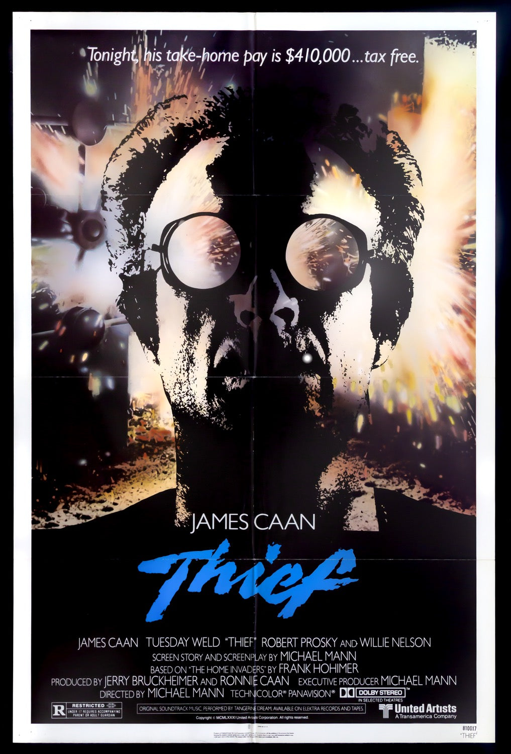Thief (1981) original movie poster for sale at Original Film Art - Vintage Movie Posters
