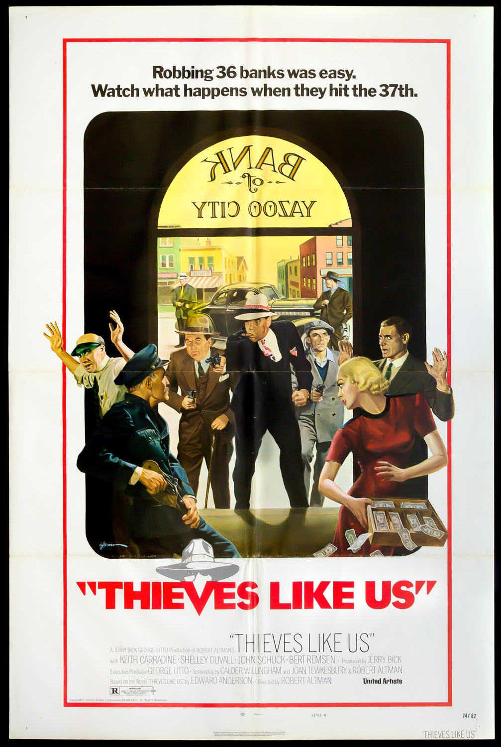 Thieves Like Us (1974) original movie poster for sale at Original Film Art - Vintage Movie Posters