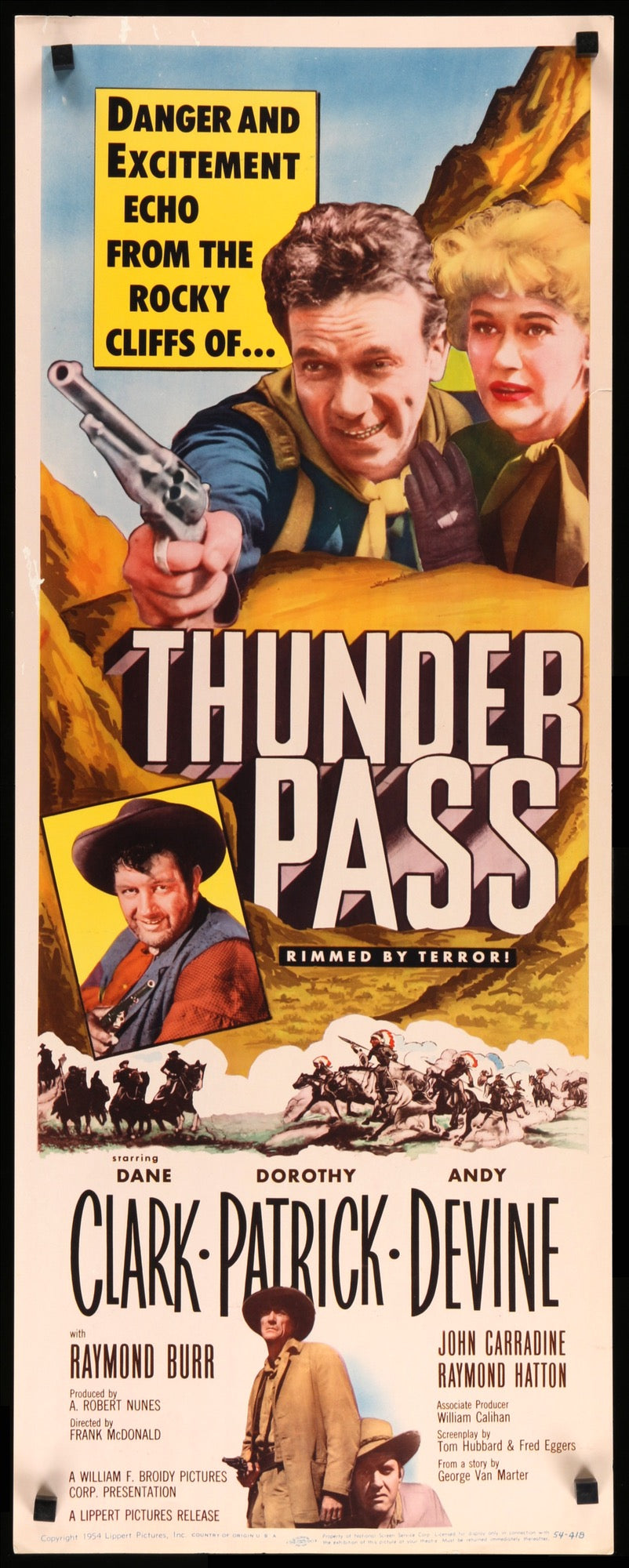 Thunder Pass (1954) original movie poster for sale at Original Film Art