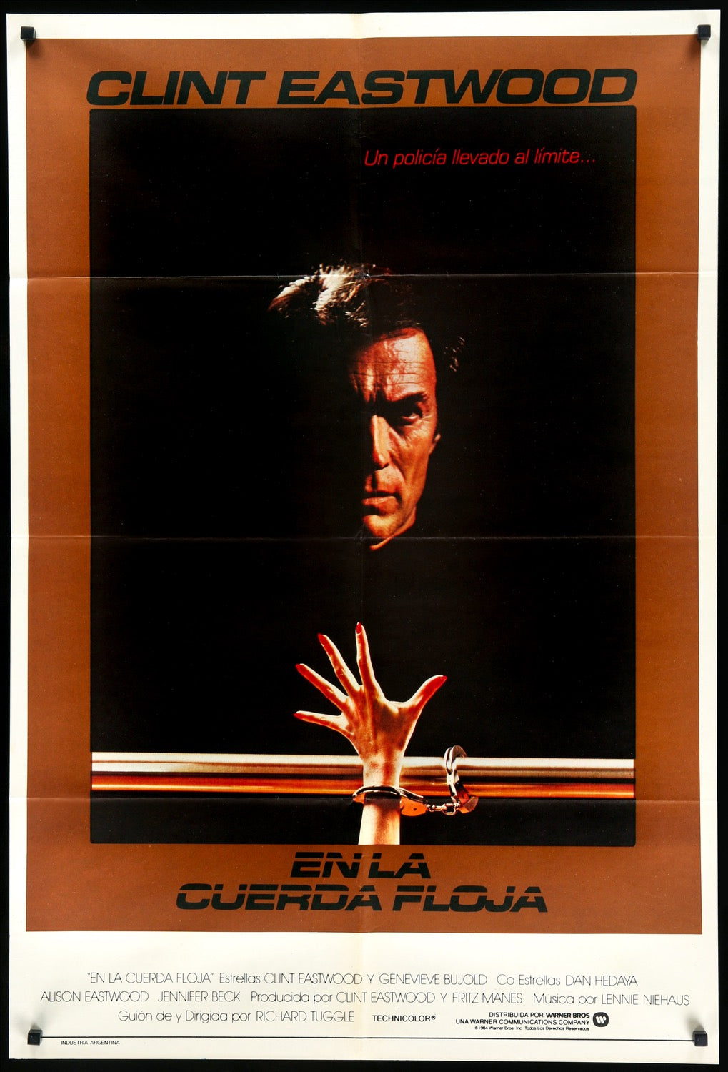 Tightrope (1984) original movie poster for sale at Original Film Art - Vintage Movie Posters