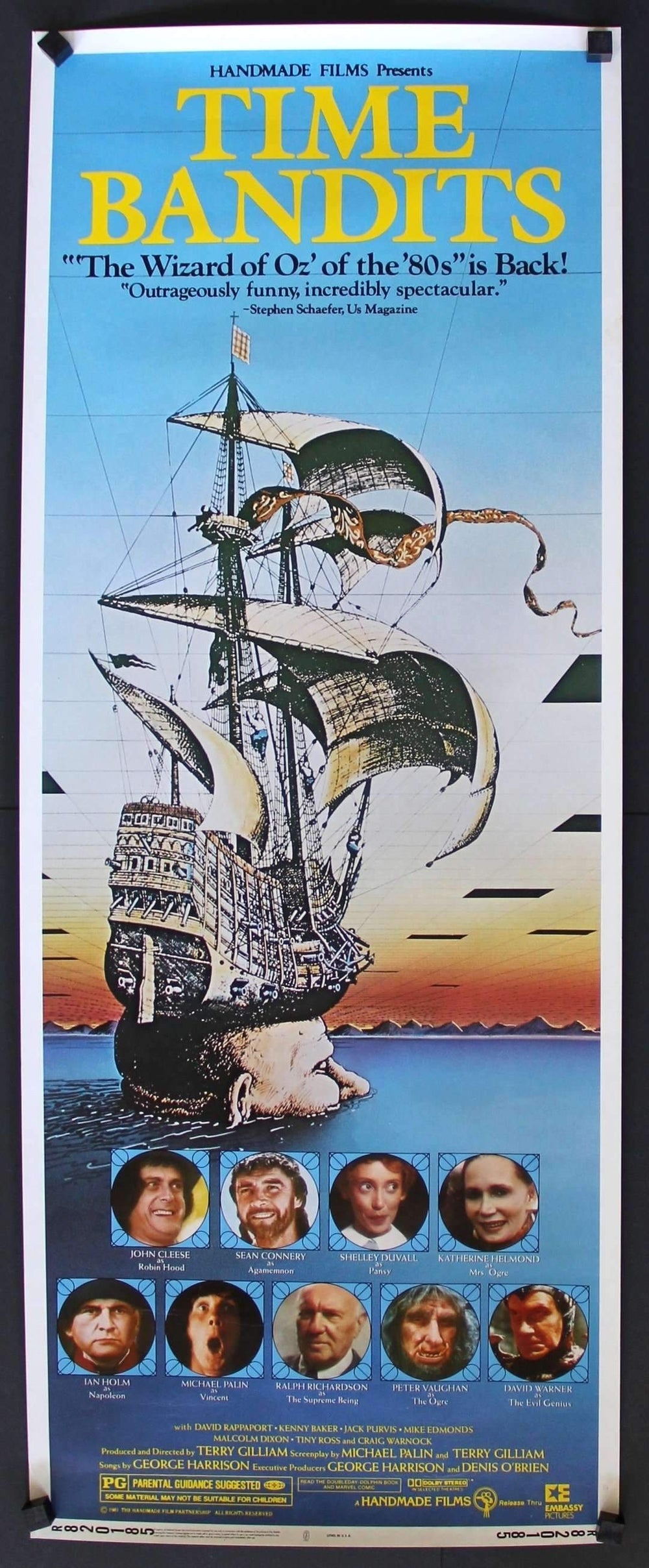 Time Bandits (1981) Original R82 Insert Movie Poster - Original