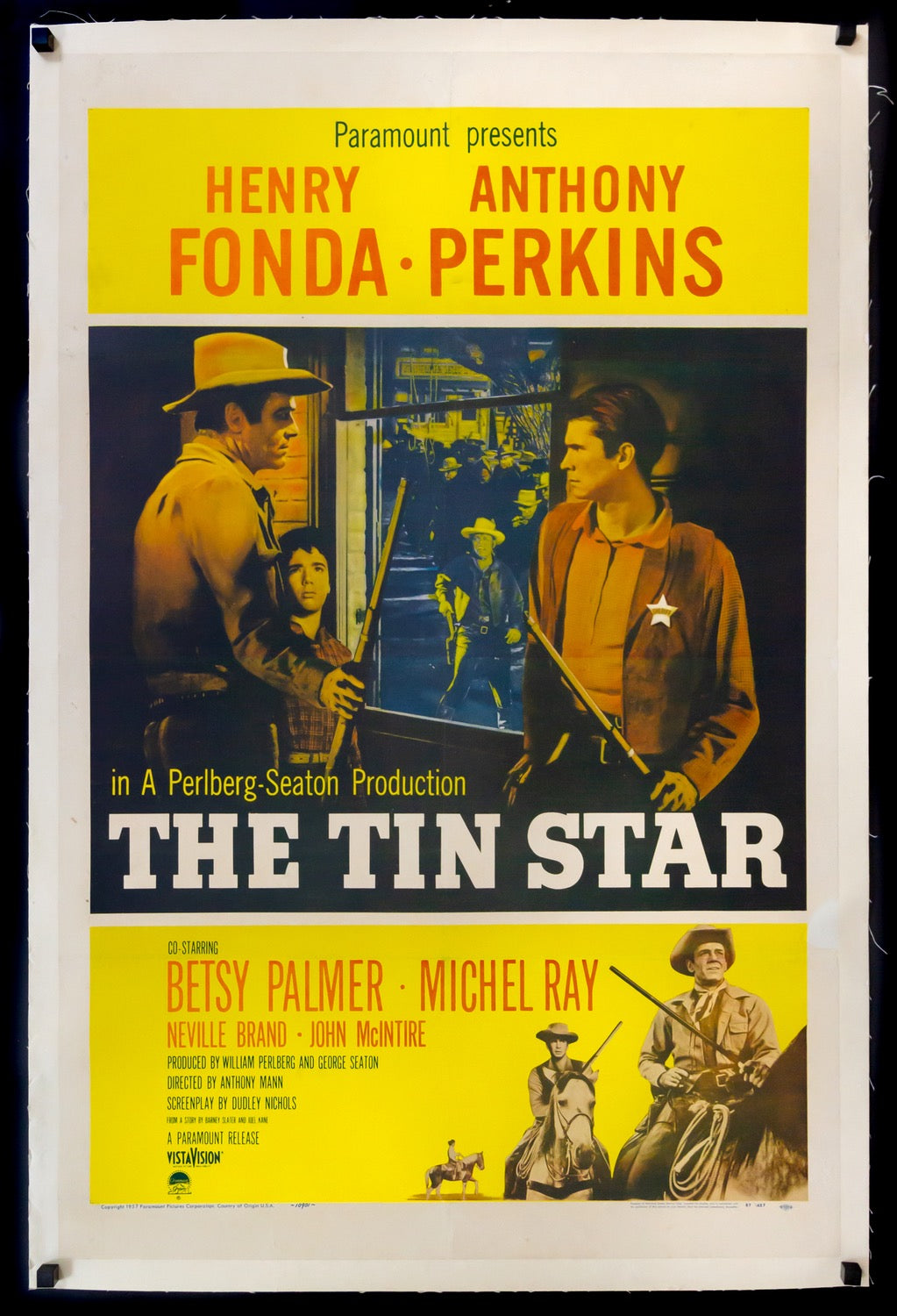 Tin Star (1957) original movie poster for sale at Original Film Art - Vintage Movie Posters
