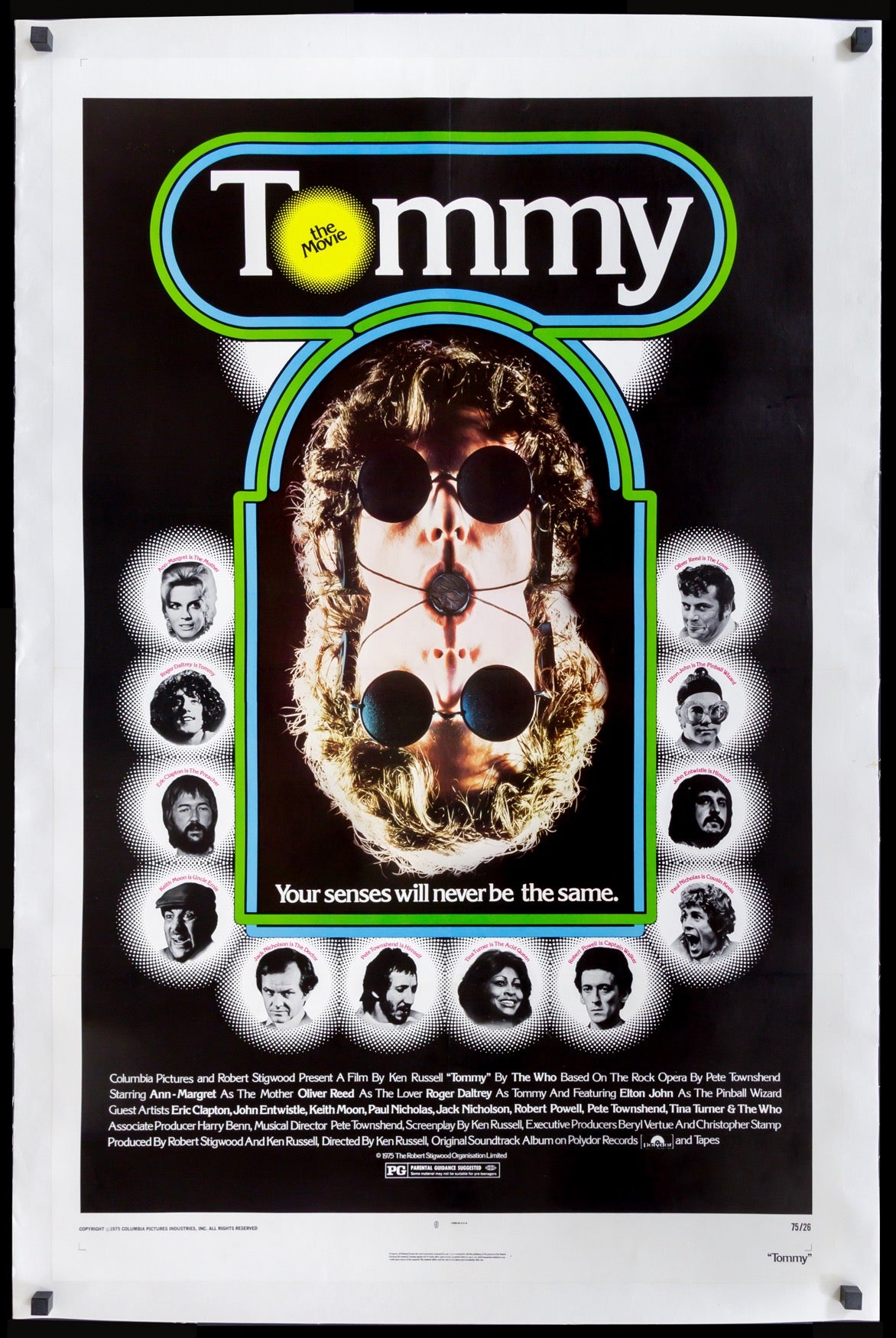 Tommy (1975) original movie poster for sale at Original Film Art - Vintage Movie Posters