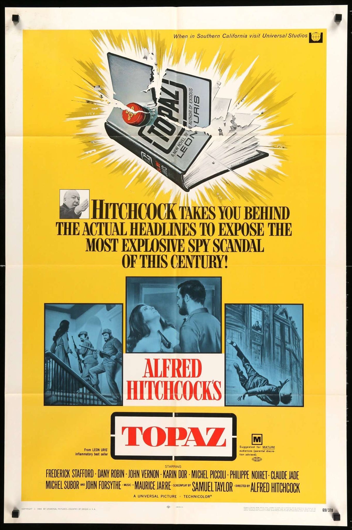 Topaz (1969) original movie poster for sale at Original Film Art