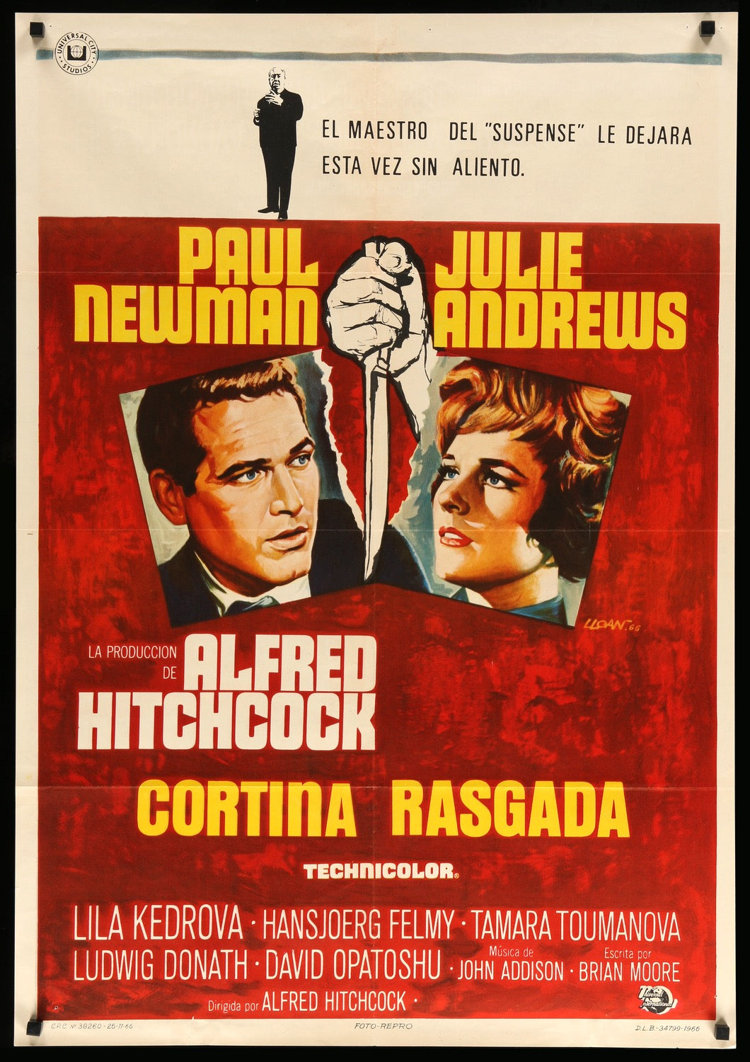 Torn Curtain (1966) original movie poster for sale at Original Film Art