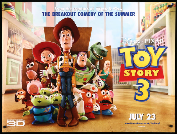 Toy Story 3 (2010) Original British Quad Movie Poster - Original