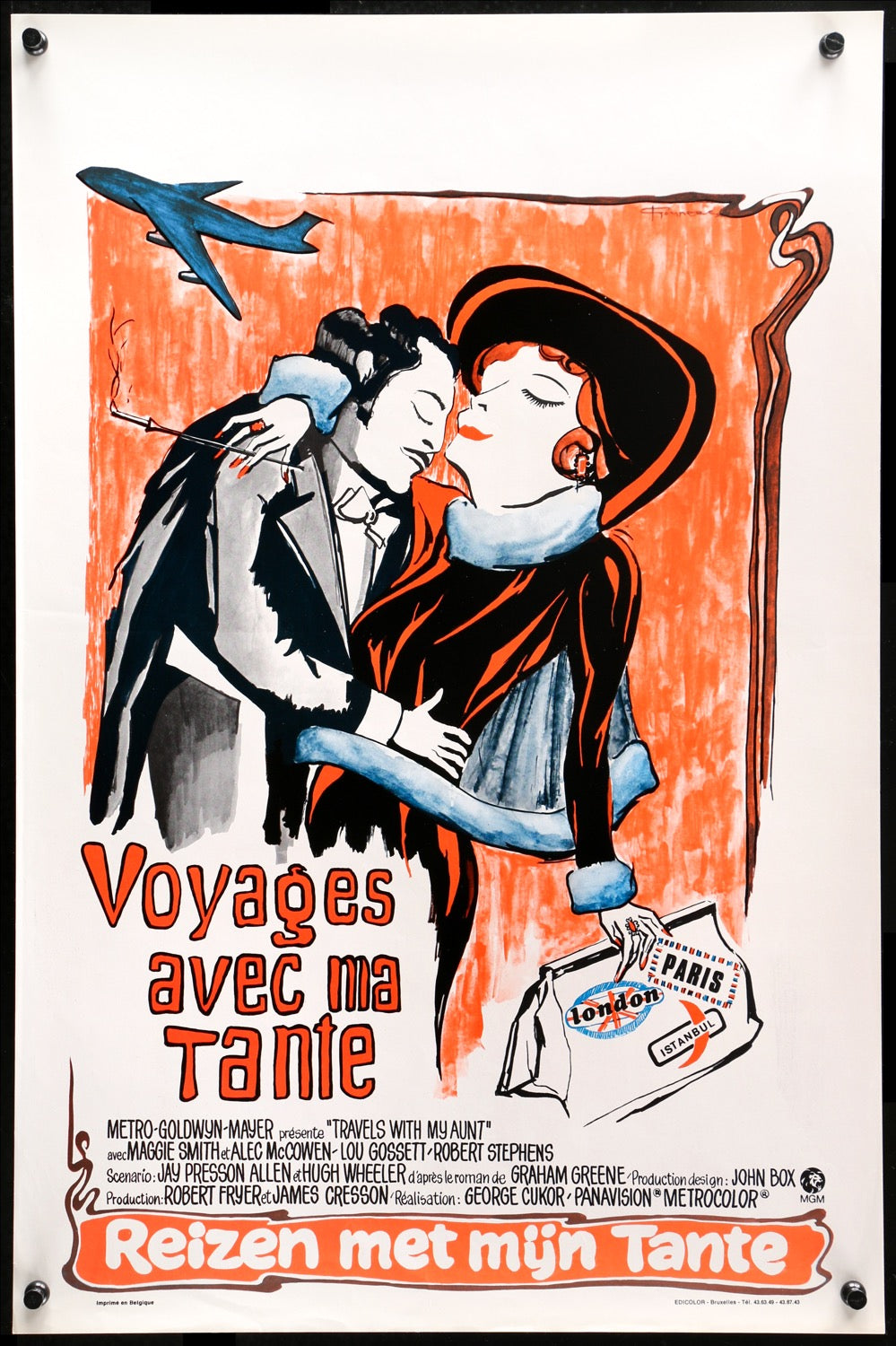Travels with My Aunt (1972) original movie poster for sale at Original Film Art - Vintage Movie Posters