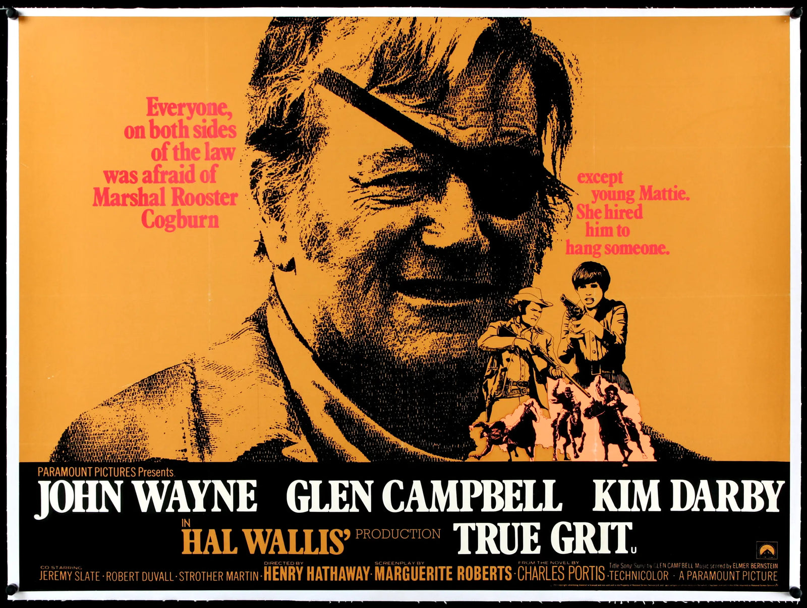 True Grit (1969) original movie poster for sale at Original Film Art - Vintage Movie Posters