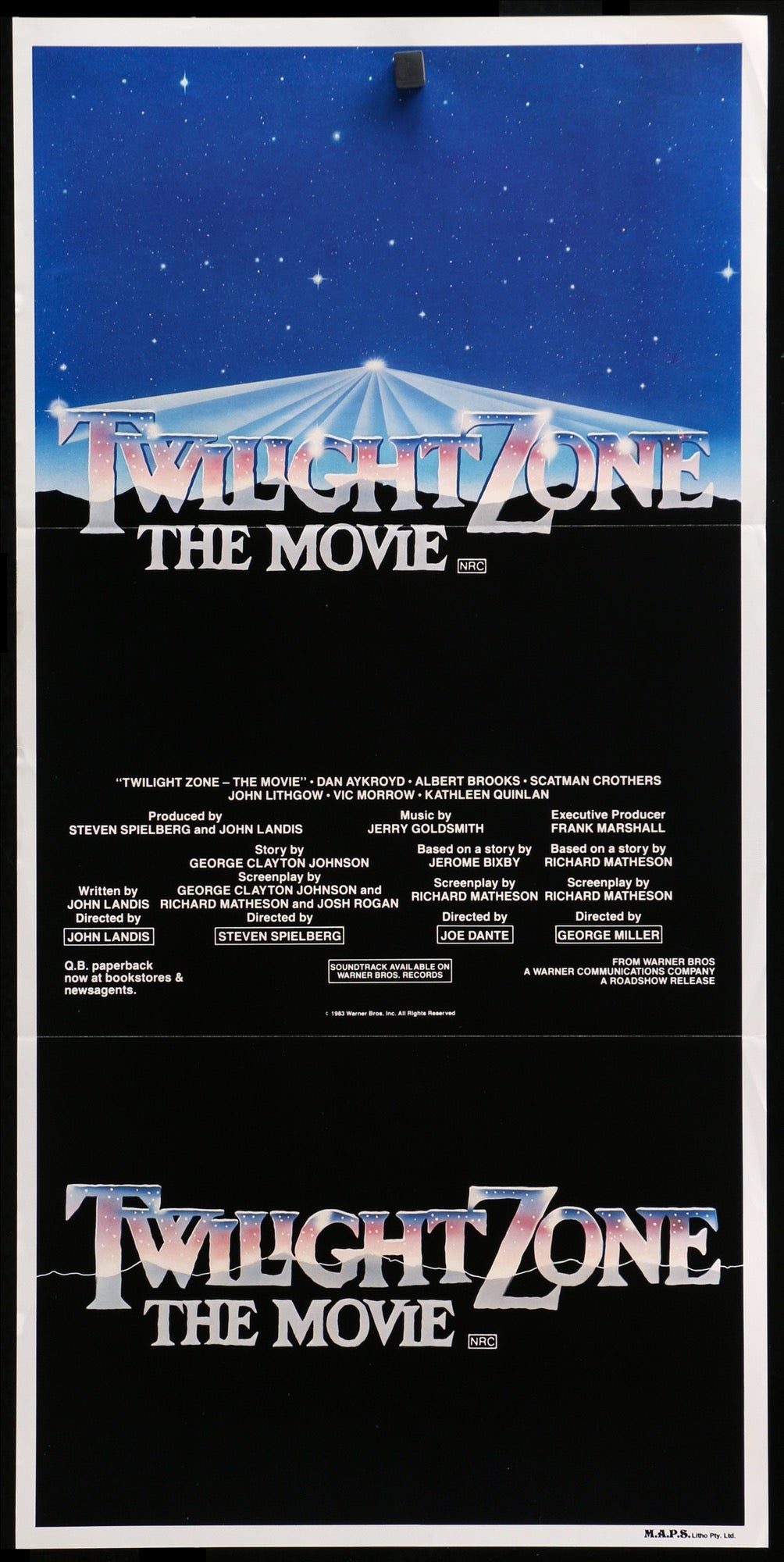 Twilight Zone: The Movie (1983) original movie poster for sale at Original Film Art - Vintage Movie Posters