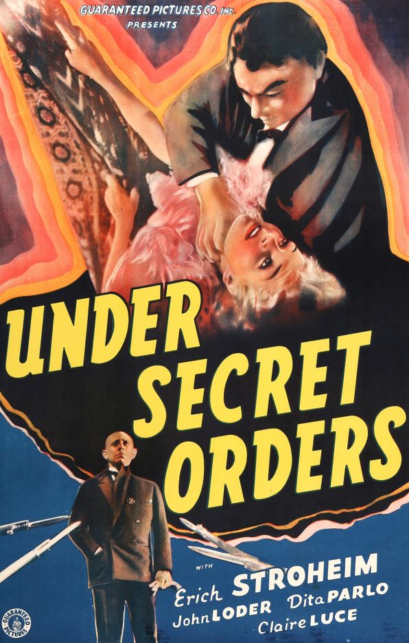 Under Secret Orders (1937) original movie poster for sale at Original Film Art